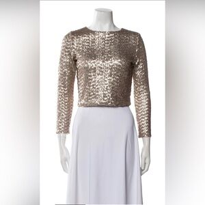 Alice + Olivia
Sequin Bateau Neckline Crop Top size small